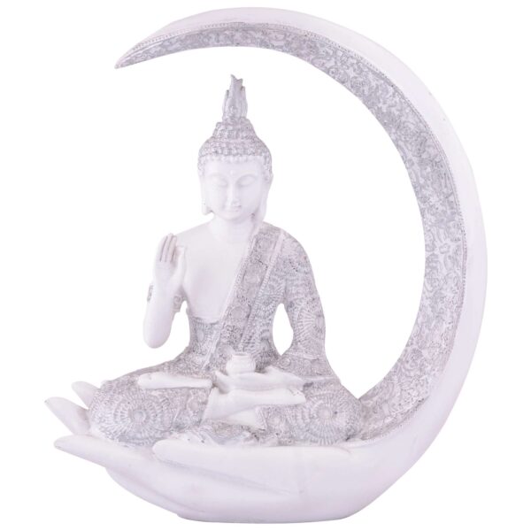 Buddha Idol Statue Showpiece Gift Gifting Item Polystone Home Decor Decoration - Image 2