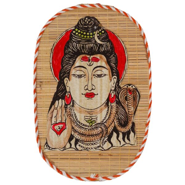 Bamboo Hand Crafted Wall Hangings Of Lord Shiva For Home Decor | Bamboo Art For Wall Decor Painting