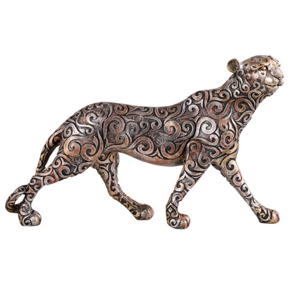 Panther Standing Position Animal Showpiece Antique Sculpture for Home Decor Showpiece Figurine - Image 2