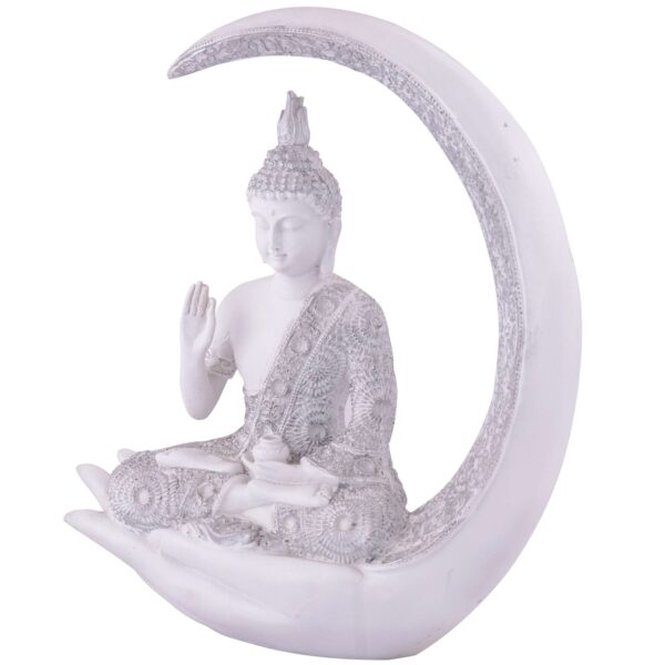 Buddha Idol Statue Showpiece Gift Gifting Item Polystone Home Decor Decoration - Image 4